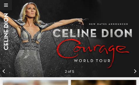 site officiel de celine dion.